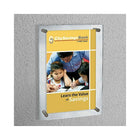 Azar Displays Acrylic Standoff Sign Holder, 22" x 28" (105530)-Made from acrylic (3/16" thick)