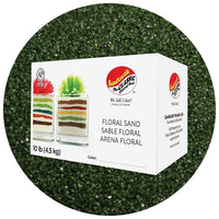 Sandtastik Floral Coloured Sand, 10 lb (4.5 kg) Box, Avocado-Coarse grain with natural sparkle throughout