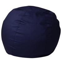 Flash Furniture Small Solid Kids Bean Bag Chair - Navy Blue-Child Sized Bean Bag