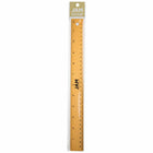 JAM Paper Stainless Steel Ruler with Non-Skid Backing - 12" - Gold - 12 Pack-Quantity: 12 Rulers per Pack