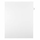 Mark Maker Legal Exhibit Index Tab White Single Tabs, 1/15th Cut, Letter Size, No Holes, Number 18, 25 Pack-White Single Tabs, 1/15th Cut