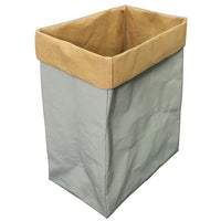 Cathay Importers Eco-Friendly 2-Tone Paper Rectangle Storage Basket, Large (EC-21-0060)-15"H x 12"W x 7.5"D