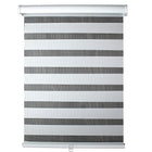 Modern Homes Cordless Sheer Shade, 27" x 72", White-Simply adjust the double layered sheer shade for the panels to align together to create soft, natural light or align the panels to fill the entire shade for room privacy