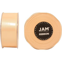 JAM Paper Double Faced Satin Ribbon, 1.5 Inch Wide x 25 Yards, Ivory, 2 Pack (808SAiv25g)-Ivory