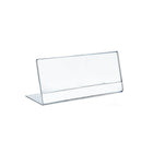 Azar Displays Horizontal Slanted, L-Shape Acrylic Sign Holder, 14" x 8.5", 10 Pack (112707)-Sign holder