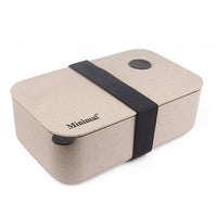 Minimal Natural Fiber Bento Box - 1000 ml - Set of 2-Large 34oz / 1000ml bento box ideal for all appetites with two dividers for all kind of lunch combinations