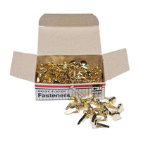 Charles Leonard Paper Fasteners 1/2" , 1800/Pack (CHL2RBP)-Round head fastener, 1/2" shank