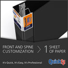QuickFit Deluxe Heavy-Duty Commercial Binder, 4" Quickload Locking "D" Rings, Black-Heavy-duty commercial-grade contruction