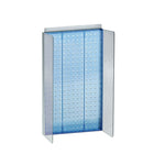 Azar Displays Pegboard Powerwing Display, 22 x 13.5", Blue (700355-BLU)-Blue acrylic