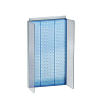 Azar Displays Pegboard Powerwing Display, 22 x 13.5", Blue (700355-BLU)-Blue acrylic