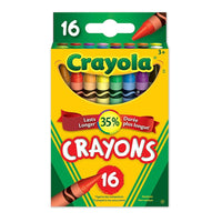Crayola Regular Crayons - 16 Pack-Crayola Crayons are designed with a focus on true colour, smoothness, and durability.