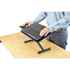 Uncaged Ergonomic KT3 Ergonomic Keyboard Stand, Adjustable Height & Tilt, Black-Ergonomic keyboard stand: adjustable height (2.5-12.5") and tilt (flat to 24.5 degrees) computer keyboard stand designed to optimize typing posture