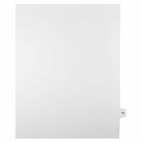 Mark Maker Legal Exhibit Index Tab White Single Tabs, 1/15th Cut, Letter Size, No Holes, Number 73, 25 Pack-White Single Tabs, 1/15th Cut