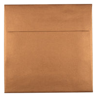 JAM Paper 6 x 6 Square Envelopes, Stardream Metallic Copper, 250 Pack (184392H)-Copper stardream metallic envelope