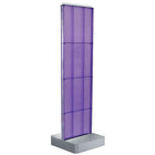 Azar Displays 4-Sided Pegboard Floor Display, Studio Base, Purple (700770-PUR)-Pegboard display fixture