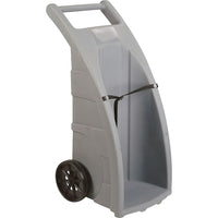 Enpac Cylinder Cart, Overall Width: 23", Cart Material: Plastic (7301-BK)-Cart Material: Plastic