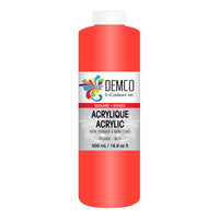 DEMCO EnCouleurs Inc School Acrylic Paint - 500 mL - Red-School acrylic
