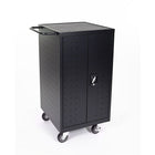 Luxor (LLTP18-B) 18 Laptop/Chromebook Computer Charging Cart, Black-Black steel