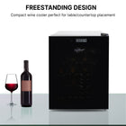 Koolatron 20 Bottle Wine Cooler, 1.7 cu. ft. (48L) Freestanding Thermoelectric Wine Fridge - Black-Vibration free thermoelectric cooling will not disturb sediment