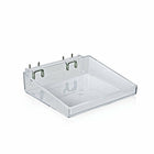 Azar Displays 8" Pegboard Open Tray, 2 Pack (556088)-Made from pegboard