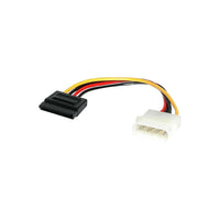 StarTech SATAPOWADAP 6" Molex to SATA Serial Cable-Made of Polyvinyl Chloride (PVC) cable for added durability