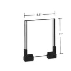 Azar Two-Sided Large Acrylic Sign Holder With Magnetic Boots, 8.5" x 11",  2 Pack (109902)-Clear Acrylic