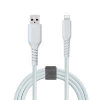 Basic Tech 3ft Lightning Cable Grey-Sleek & Tangle Free