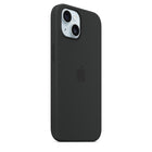Apple iPhone 15 Plus Silicone Case with Magsafe - Black-Wireless Charging Compatible:  Yes