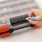 Pentel White Permanent Marker - Medium Point-Perfect for warehouses, auto shops or construction sites