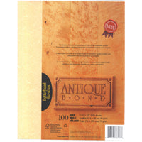 St. James Specialty Papers Antique Bond, Letter Size, Aged, 100 Pack-The handcrafted antique parchment look of this premium quality bond paper makes a lasting impression of timeless warmth and integrity