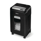 Fellowes Microshred 12MS 12-Sheet Micro-Cut Shredder - Black-Provides powerful deskside shredding and, in addition to paper, can also shreds staples, paper clips, credit cards, and unopened junk mail