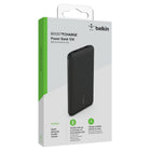 Belkin BoostCharge 3-Port 10,000mAh Power Bank - Black-2 x USB-A ports, 1 x USB-C port