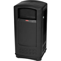 Rubbermaid Plaza Container 35 Gallon Black (FG9P9000BLA)-Capacity - 35 US gal.