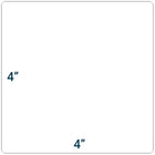 SPC Permanent Thermal Transfer Label - 4" x 4" - 3" Core - White - 1000 Pack-Pressure sensitive labels recommended for shipping labels, part bins and product identification labels