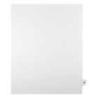 Mark Maker Legal Exhibit Index Tab White Single Tabs, 1/15th Cut, Letter Size, No Holes, Number 59, 25 Pack-White Single Tabs, 1/15th Cut