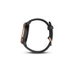 Garmin vivomove HR Smart Watch with Heart Rate Monitor - Rose Gold with Black Silicone Band (Small/Medium)-Thanks to the built-in heart rate monitor, you can get a VO2 max estimate, so with hard work and regular exercise over time - you can see your fitness levels increase