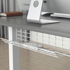 ShoppingAll 48"W Dual Motor Height Adjustable Electric Standing Desk - White/Grey-Assembly required