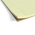 TRU RED Narrow Ruled Perforated Notepad - 5" x 8" - Canary - 50 Sheets/Pad - 12 Pack-50 perforated sheets per pad