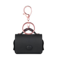 General Supply Goods + Co Vegan Leather AirPod Pro Case w Snap Enclosure and Carabiner - Black-All around protection