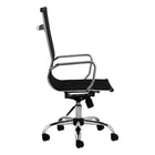 Nicer Furniture Modern High Back Mesh Chair - Black-Breathable mesh to keep cool for long time sitting