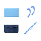 Saver Mask Case Combo - Blue-Ear-Savers for Mask: For extending face mask earloops. Light and Stylish design, made with soft silicone material. Reusable and easy to clean, fits perfectly on your head.