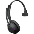 Jabra Evolve2 65, Link 380c, Mono MS Headset - Black-Wireless Range: 30' / 9.1 m