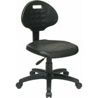 Nicer Interior ErgoFlex Durable Urethane Ergonomic Lab Desk Chair-Ergonomic Design: contour self skinned urethane seat and back with built-in lumbar support