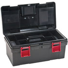 Aurora Tools Heavy-Duty Tool Boxes With Inner Tray, 2-Part Boxes, Organizer, 17-1/2"-Heavy-duty polypropylene fabrication