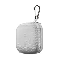 Basic Tech Square Earbud Case with carabiner - Smokey White (BTSECSW)-Lightweight and durable
