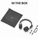 Logitech Zone 950 Premium Noise Canceling Headset with Hybrid ANC - Graphite-Long Battery Life: Listen to music, connect to conference calls, or talk with friends or coworkers for hours -  up to 18 hours of talk time and 40 hours of listening (ANC off)