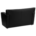 Flash Furniture Hercules Majesty Series Leather Love Seat, Black-Black LeatherSoft Upholstery