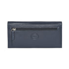 Roots Ladies Large Clutch Wallet with Removable Checkbook - Navy-6 slot pockets