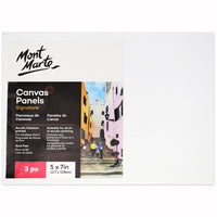 Mont Marte Canvas Panels - 5" x 7" - 36 Pack-Canvas wrapped panels