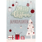 Rosedale Gold Greeting Cards/Envelopes - Merry Christmas Granddaughter - 5-1/2" x 8" - 6 Pack-Printed on premium uncoated card stock